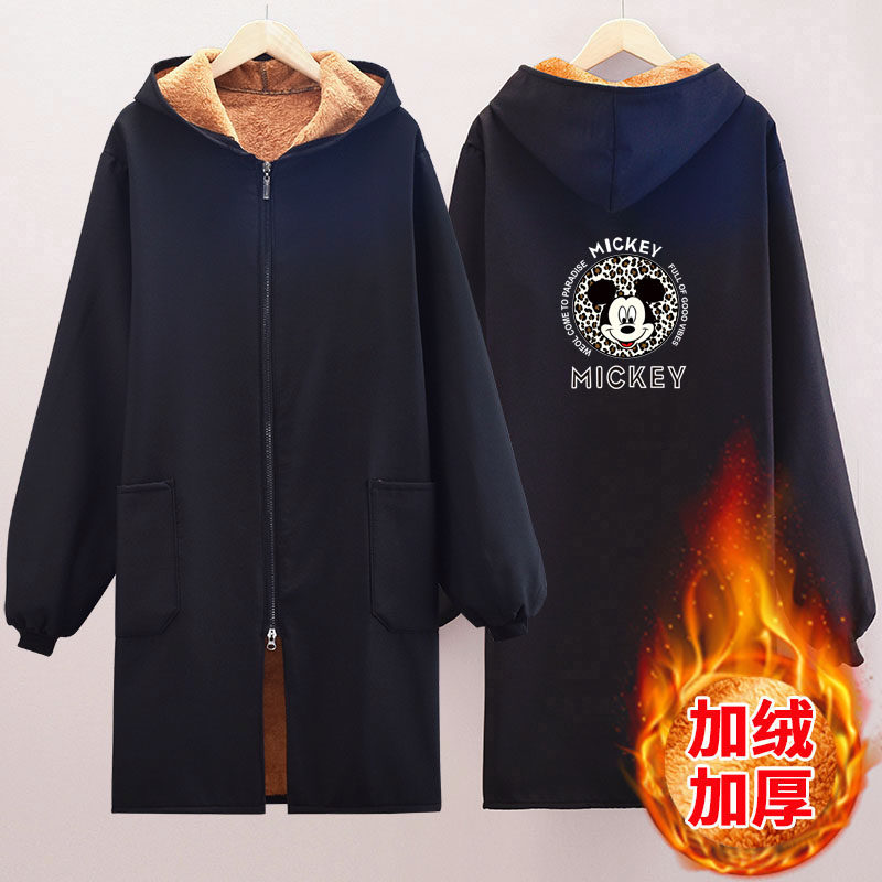 冬季新款外穿加绒加厚防水防油罩衣女大人时尚围裙工作服定制,淘宝优惠券,粉丝福利购,淘宝优惠卷