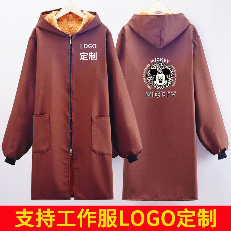 冬季新款外穿加绒加厚防水防油罩衣女大人时尚围裙工作服定制,淘宝优惠券,粉丝福利购,淘宝优惠卷