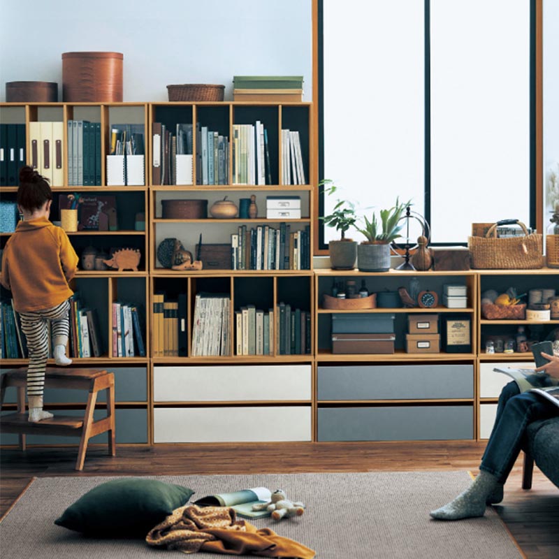 实木自由组合格子柜书架置物架收纳架隔断格格柜陈列柜Z展示柜书 - 图0