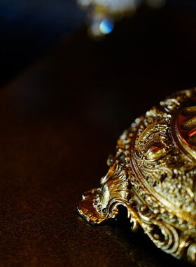 【本尼家】TD82法式黄铜水晶台灯客厅奢华卧室床头装饰桌面摆件