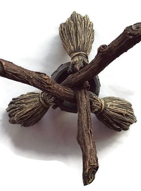 Besom水晶球摆件展示架树脂扫帚塔罗桌面装饰支架水晶球底座球座