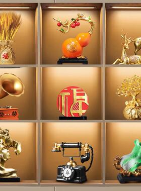 酒柜装饰品摆件轻奢高档欧式覆古怀旧现代客厅摆设柜子工艺礼品摆