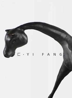 新中式简约金属马摆件 样板间售楼处书房电视柜边几软装饰品