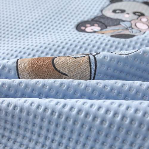 2025新款凉感因子A类母婴级凉感丝豆豆席三件套床单床笠 - 图3