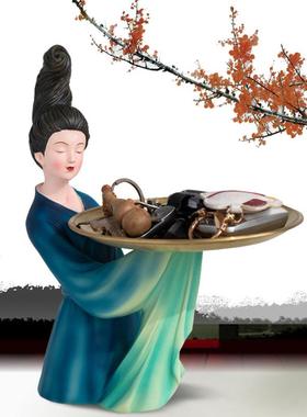 新中式创意钥匙收纳摆件轻奢风家居装饰品客厅办公室乔迁新居礼品