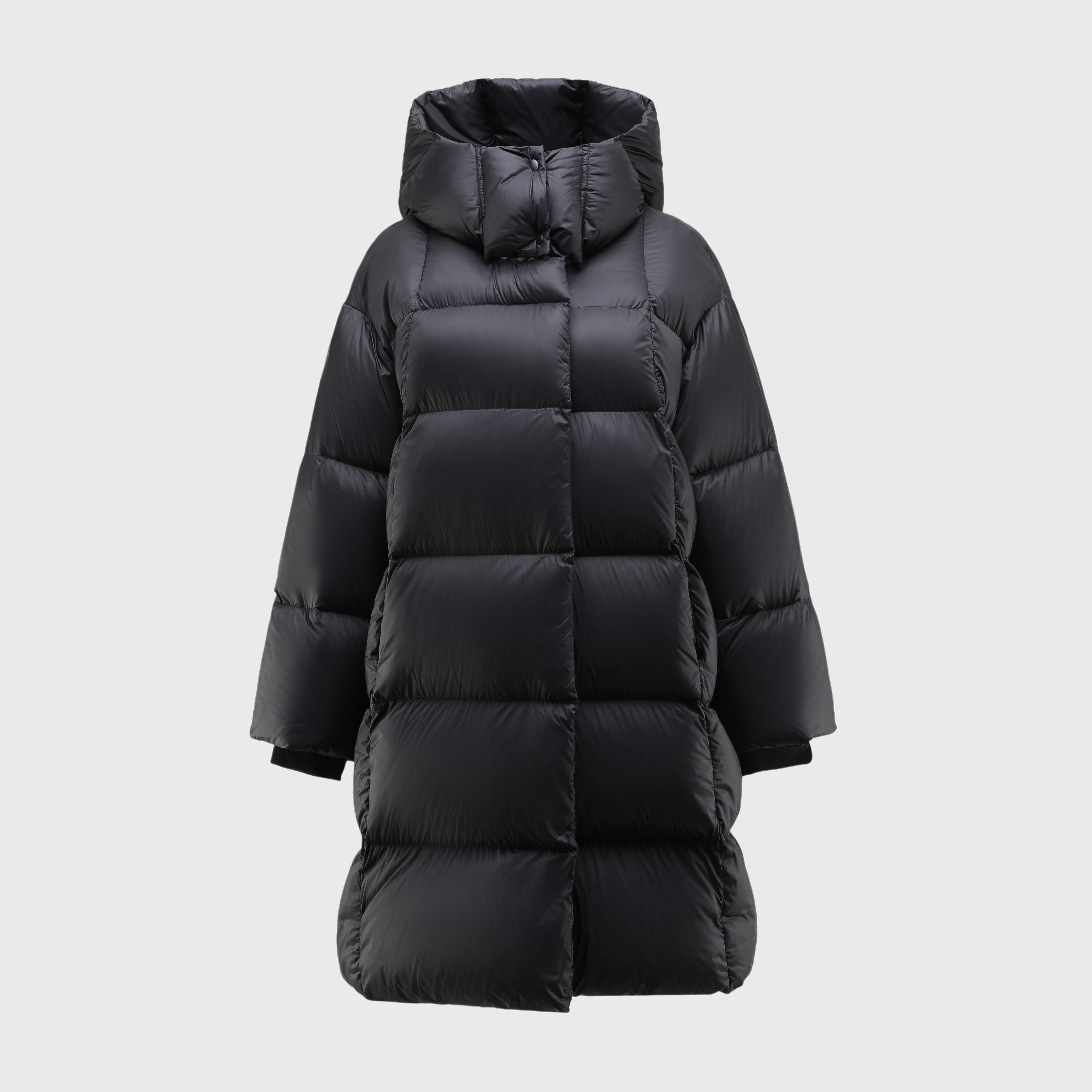 帆泊2025冬季新款羽绒服女中长款过膝加厚保暖白鸭绒连帽外套