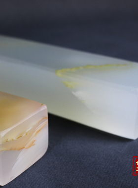 天然玉石镇尺书房办公室摆设创意工艺品书法笔墨纸砚礼品