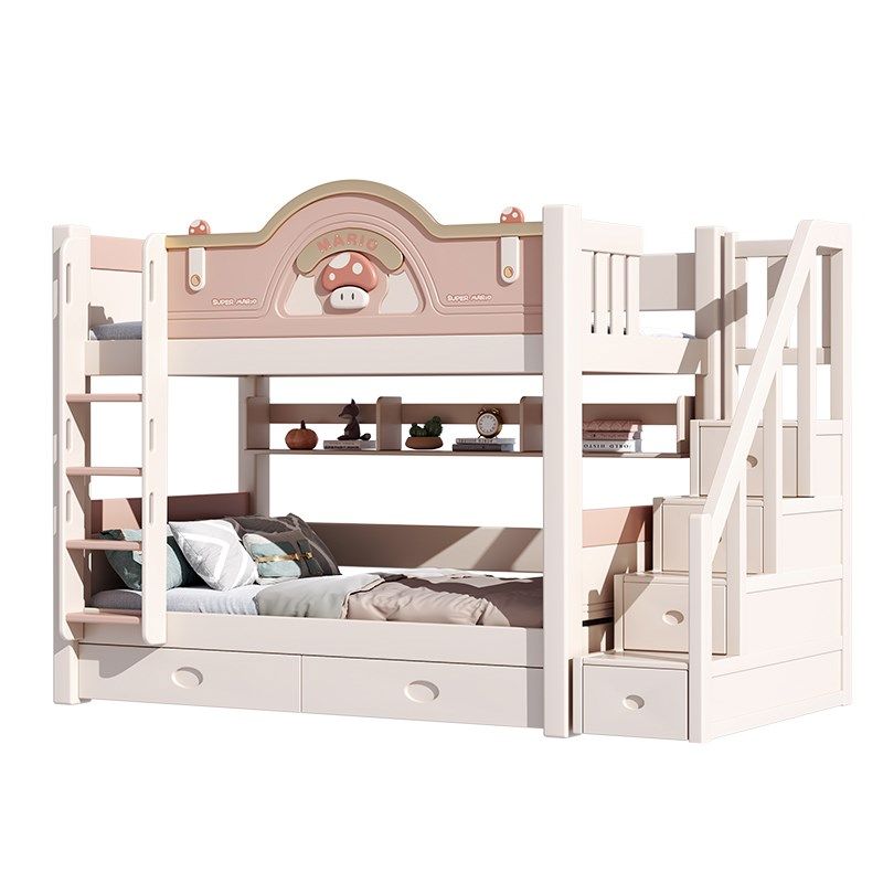 全实木上下铺平行高低床樱桃木小户型子母床同宽层床两层上下床,淘宝优惠券,粉丝福利购,淘宝优惠卷