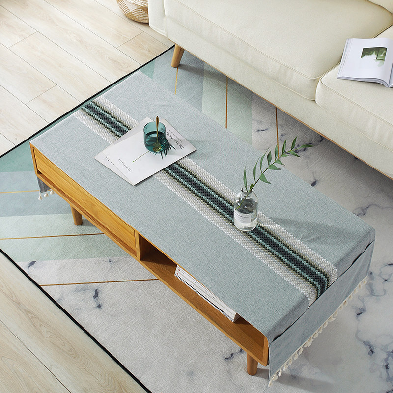 现代茶几桌布茶几垫棉麻防水防油免洗客厅餐桌布茶几布,淘宝优惠券,粉丝福利购,淘宝优惠卷