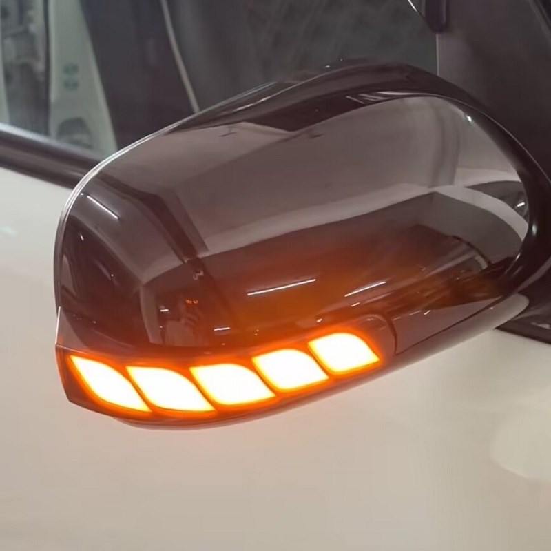 适用0611款六代凯美瑞CAMRY后B视镜流水转向灯AXIO白蓝光动态扫 - 图1