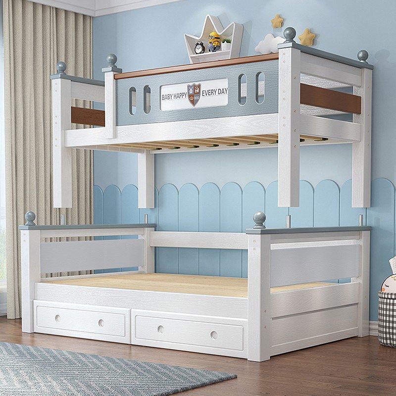 全实木上下层床儿童床小户型橡木上下铺木床两层高低床子母床,淘宝优惠券,粉丝福利购,淘宝优惠卷