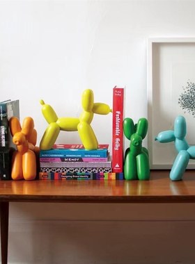 imm living气球狗书挡书立艺术摆件陶瓷装饰品客厅书房桌面创意礼