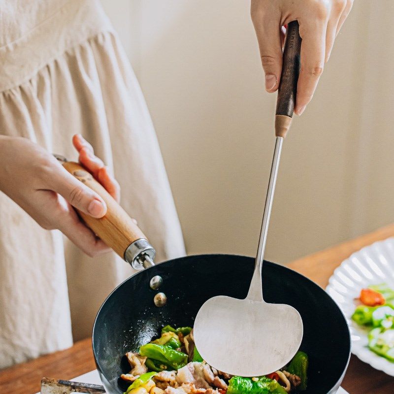 树胡桃木迷你蘑菇铲家用装木把防滑防烫小号炒菜,淘宝优惠券,粉丝福利购,淘宝优惠卷