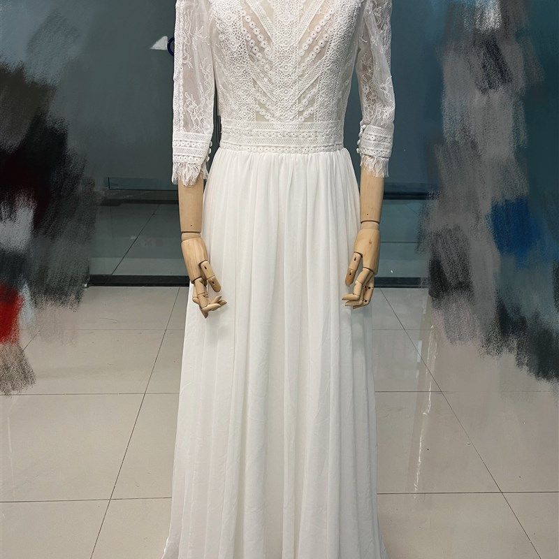 白色连衣裙2025春季新款订婚生复古优雅小婚纱裙子出门纱轻礼服女,淘宝优惠券,粉丝福利购,淘宝优惠卷