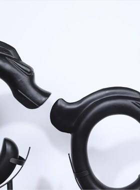 新中式样板间烛龙摆件样板间售楼处客厅桌面东方龙雕塑玄关弧形