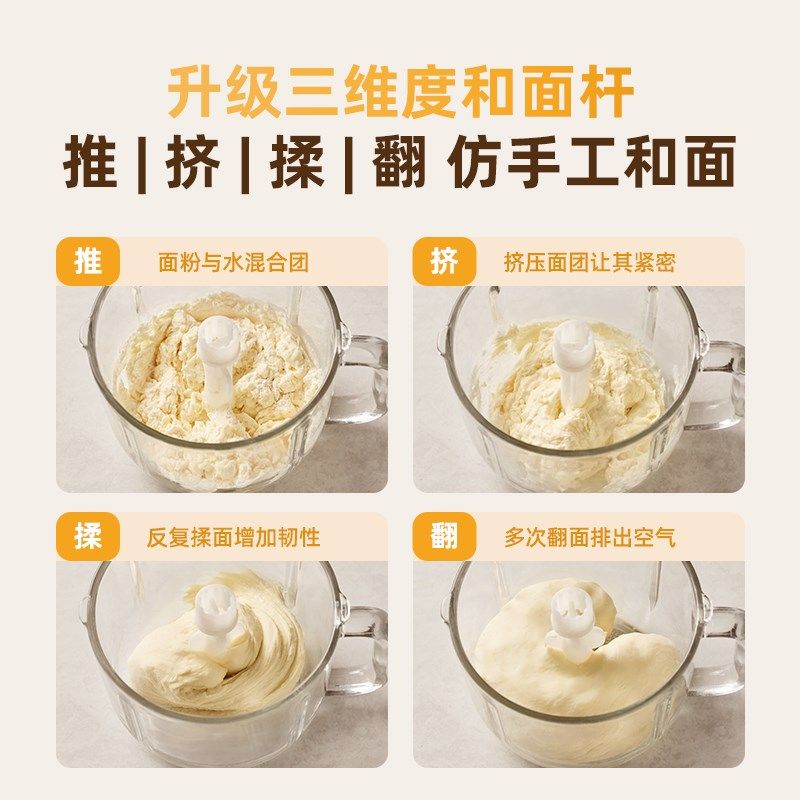 大宇和面绞肉机家用小型全自动揉面辅食料理搅拌机新款,淘宝优惠券,粉丝福利购,淘宝优惠卷