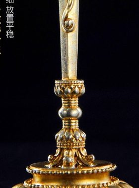 黄铜文殊剑智慧宝剑镀金客厅观音菩萨智慧宝剑家用佛事用品摆件大