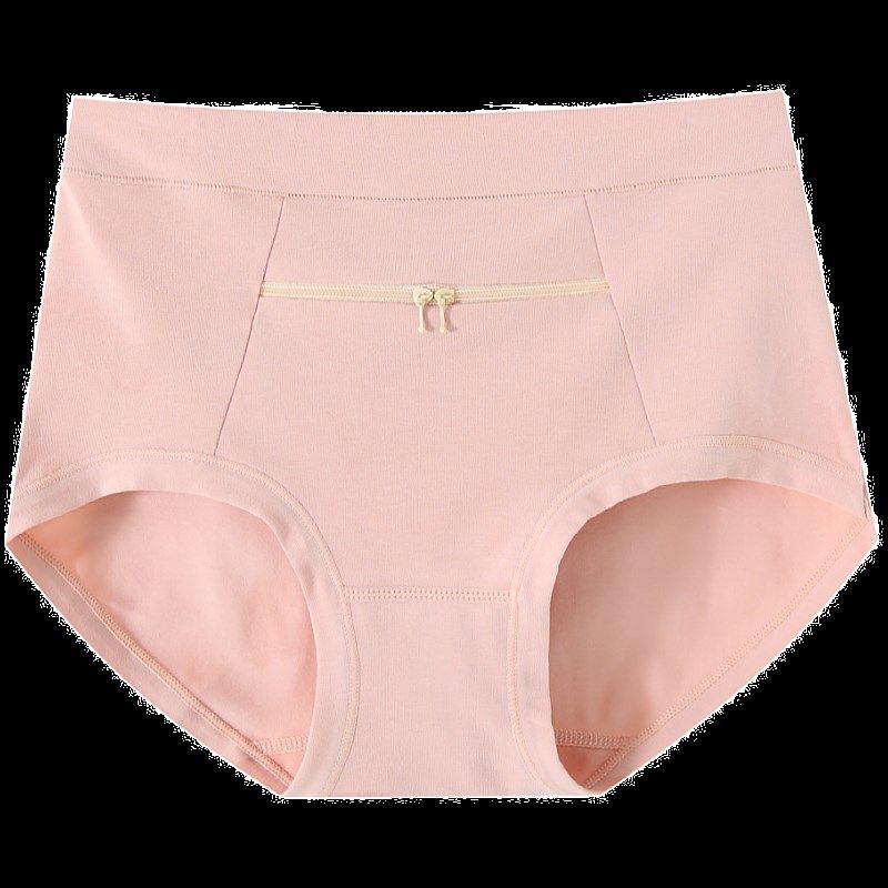 老年人纯棉三角内裤女有口袋防盗女士裤衩中腰带兜拉链妈妈短裤头,淘宝优惠券,粉丝福利购,淘宝优惠卷