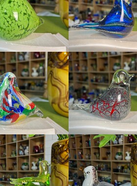 卡罗尔 B鸟合集手工琉璃创意工艺品摆件家居装饰品可爱氛围感