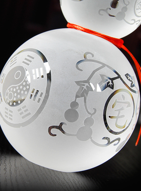 水晶葫芦中式摆件工艺品门口白葫芦客厅玄关门对门挂件家居装饰