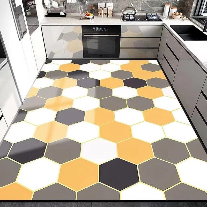 免洗PVC厨房地垫家用地毯门垫客厅进门玄关可裁剪防水防油污垫子,淘宝优惠券,粉丝福利购,淘宝优惠卷