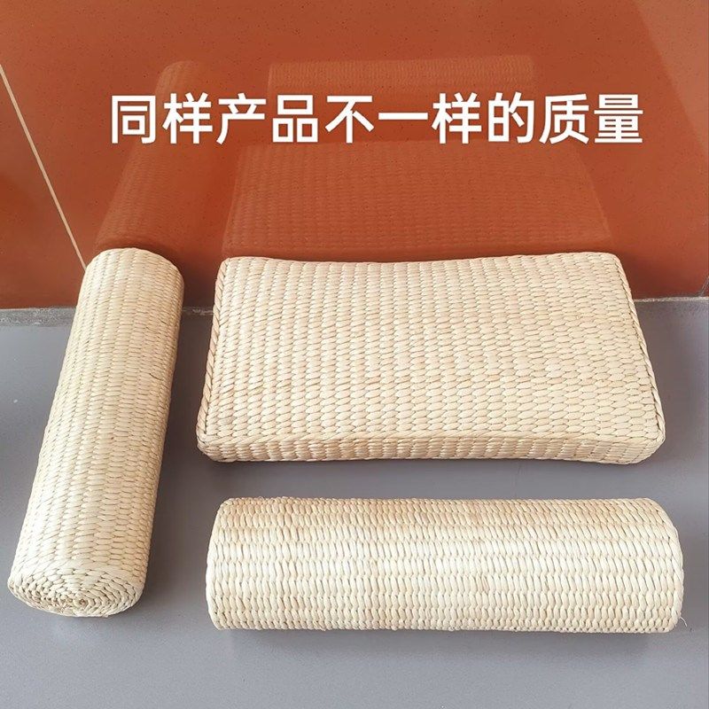 草编枕头成人颈椎保健枕安眠蒲草艾草编织枕纯手工,淘宝优惠券,粉丝福利购,淘宝优惠卷