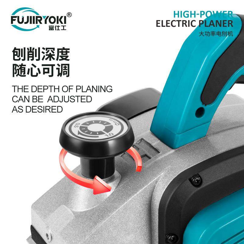 电刨子木工刨电推刨家用小型刨木机电动手提包板机电创粘板手电刨 - 图3