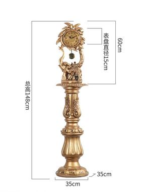 电视柜旁边摆件欧式落地家居装饰客厅玄关沙发进门大型轻奢两边象