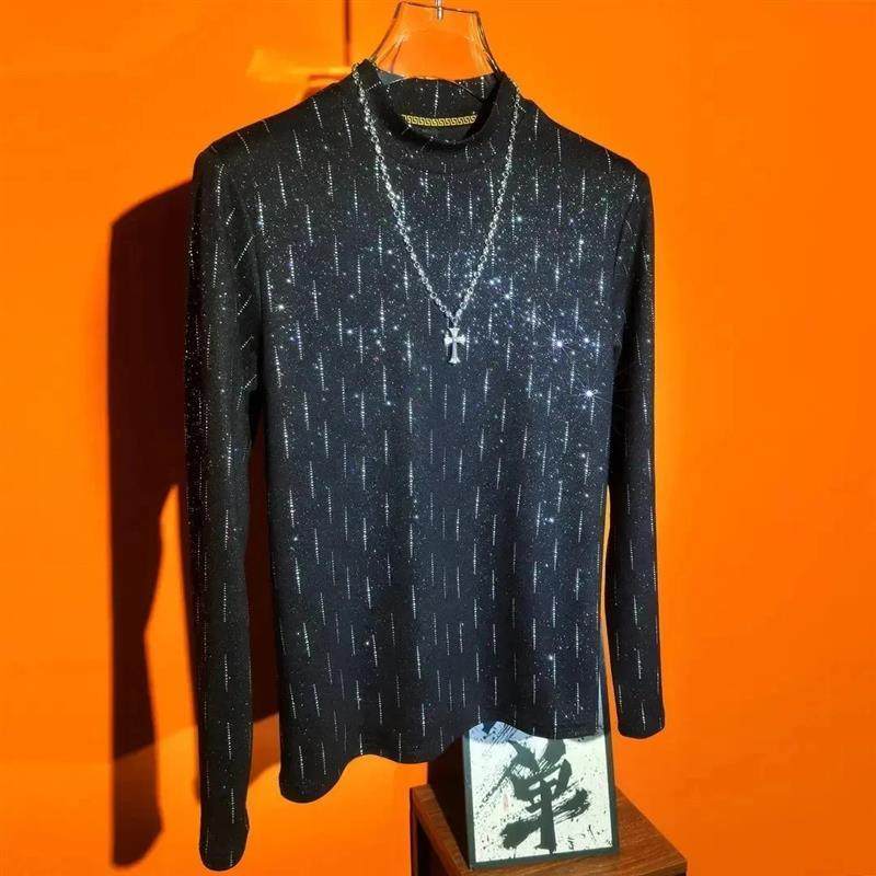 烽焱严选双十一轻奢精品秋季修身N型半高领长袖T恤打底衫男士重工,淘宝优惠券,粉丝福利购,淘宝优惠卷