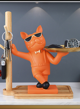 沛纳丽放钥匙的摆件门口进门鞋柜置物架收纳入户玄关轻奢家居装饰