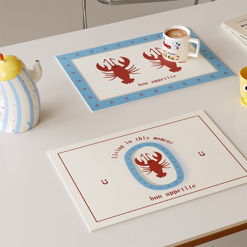 in高级感复古风皮革餐垫防油免洗吧台桌防水垫隔热桌面保护杯垫,淘宝优惠券,粉丝福利购,淘宝优惠卷