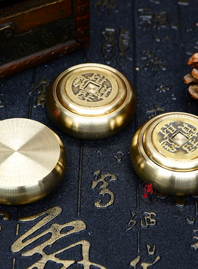 纯铜转赚钱创意手把件招财铜钱把件男士随身个性高档解压把玩黄铜