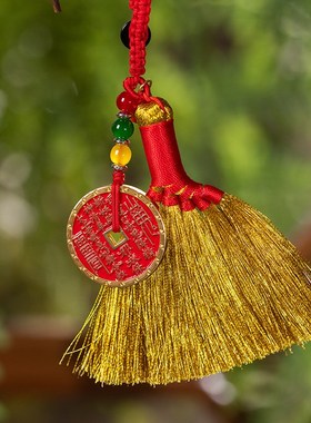 朱炳仁铜 山鬼花钱挂件铜钱文玩装饰男女新中式钥匙扣挂件