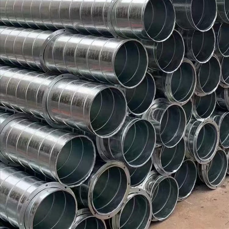 镀锌螺旋风管白铁皮排烟环保通风管道304不锈钢焊接消防排气风管 - 图1