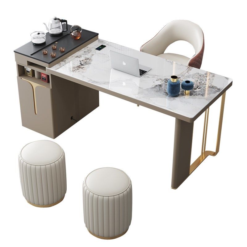 岩板茶桌椅组合高级轻奢家用阳台办公泡茶餐桌一体功夫茶台茶几桌,淘宝优惠券,粉丝福利购,淘宝优惠卷