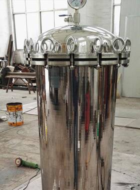 304不锈钢精密保安过滤器 自来水泥沙井水净水过滤工业前置过滤器