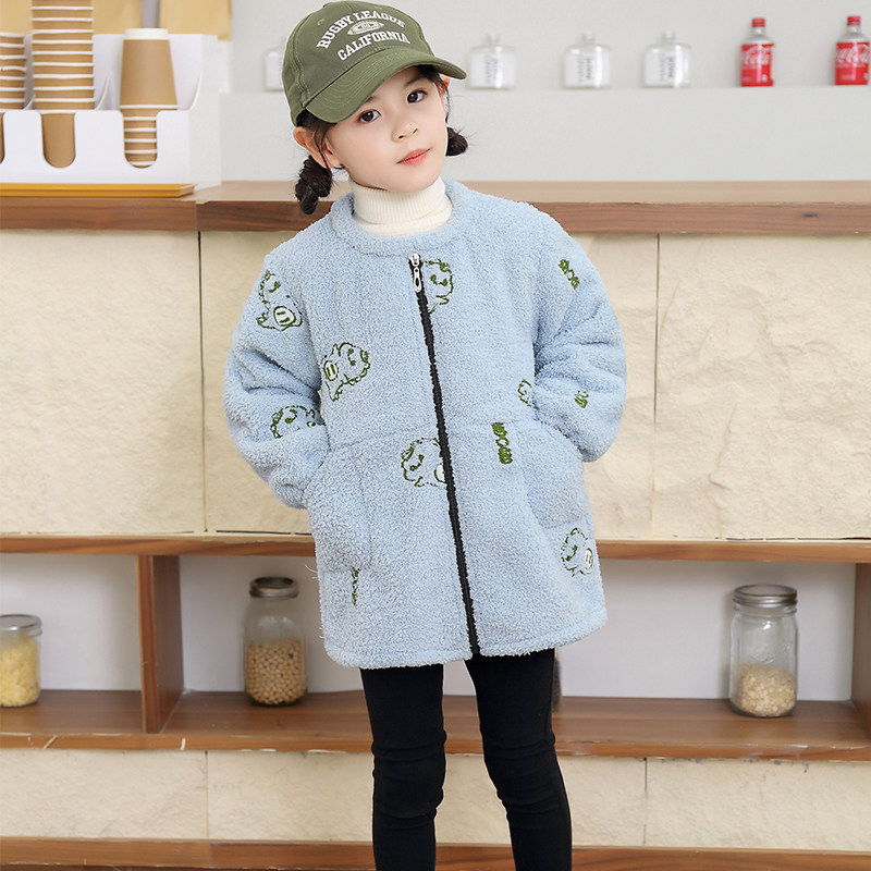 儿童罩衣秋冬新爆款外穿加绒长袖男女宝宝围裙羽绒服外套防脏护衣,淘宝优惠券,粉丝福利购,淘宝优惠卷