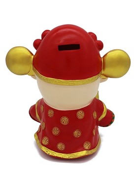 猪年招财摆件财神存钱罐喜庆猪储钱罐开业新年生日创意储蓄罐礼物