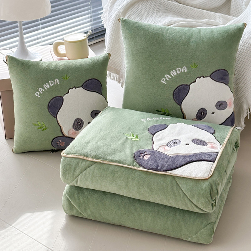 加厚折叠抱枕被子两用珊瑚绒空调毯子午睡办公室汽车载枕头二合一,淘宝优惠券,粉丝福利购,淘宝优惠卷