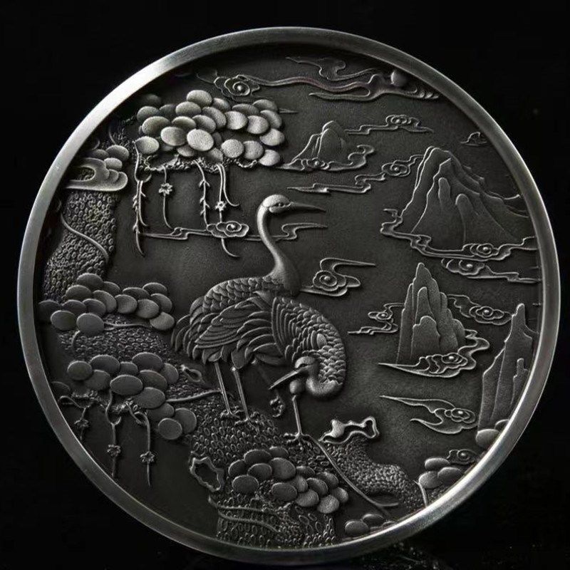 锡罐茶叶罐浮雕大号100克茶饼密封防潮保鲜金属醒茶罐纯锡礼品,淘宝优惠券,粉丝福利购,淘宝优惠卷