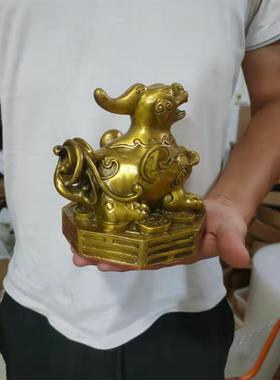 铜貔貅摆件八卦底座镇宅招财店面收银台客厅送礼书房办公室大门口