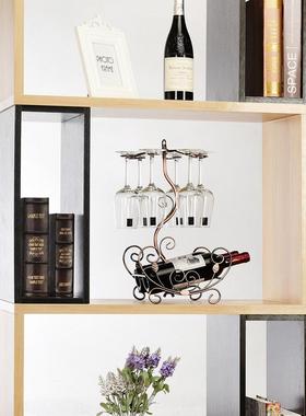 酒柜装饰品摆件家用客厅书柜摆件现代轻奢简约精致红酒架子工艺品