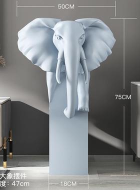 大象摆件客厅大型落地家居饰品电视柜旁边办公室开业乔迁新居礼品