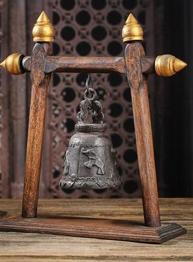 泰国工艺礼品摆饰东南亚风格铜铃摆件创意家居桌面大象铃铛玄关装