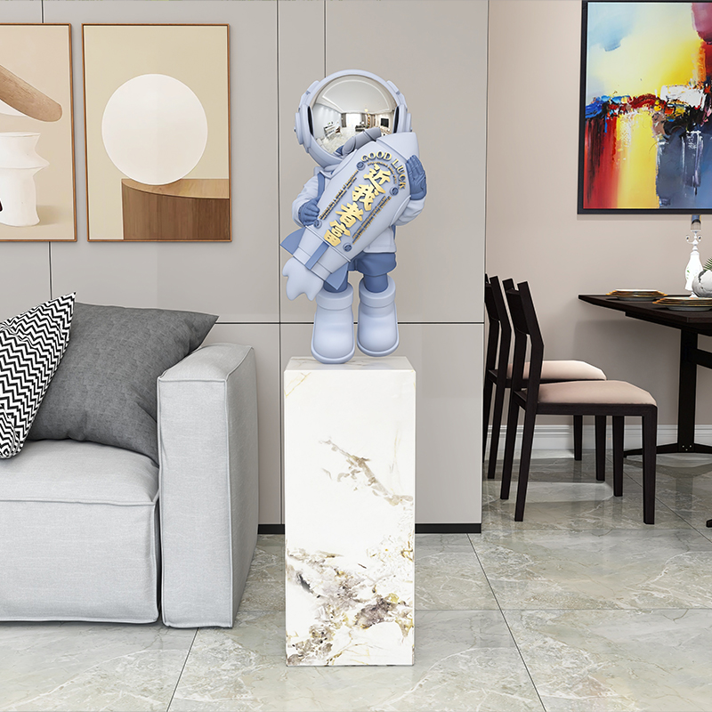 宇航员大型落地摆件轻奢大气客厅样板间装饰品太空人雕塑开业礼物 - 图0