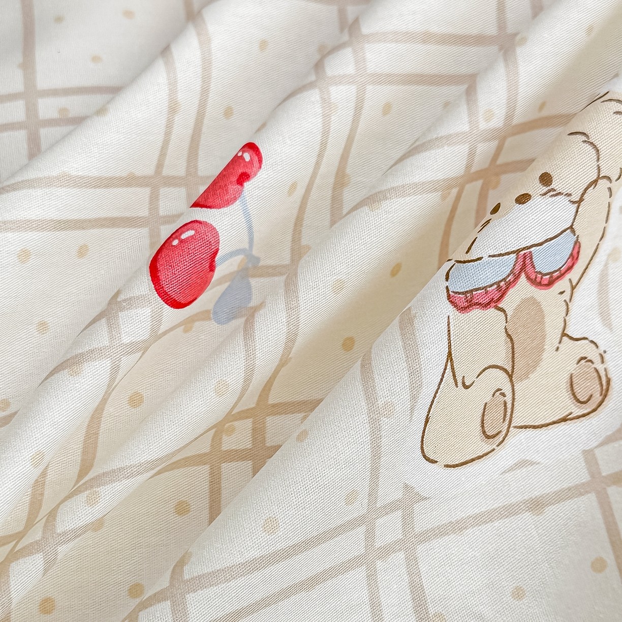 全棉纯棉印花四件套格子卡通被套床单亲肤软糯床上用品四季小清新,淘宝优惠券,粉丝福利购,淘宝优惠卷