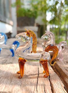可爱生肖马摆件 ins风简约办公室马到成功展示柜台装饰品拍摄道具
