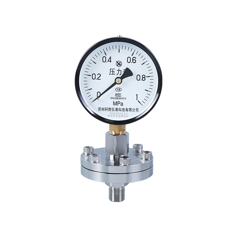 不锈钢隔膜压力表 YTP-100ML 1MPa(螺纹式隔膜压力表)苏州轩胜 - 图3