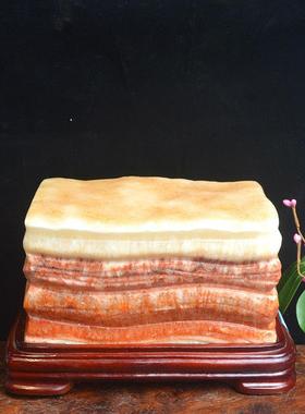 广西猪肉石奇石天然原石头摆件观赏石镇宅风水石包邮手玩摆件装饰