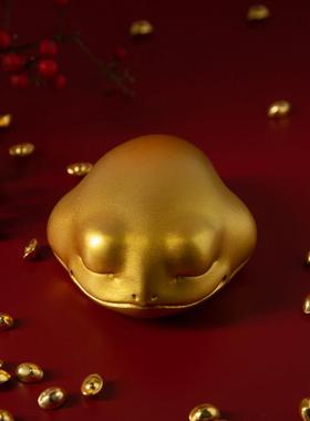 金蟾摆件黄铜工艺品三足蟾蜍蛤蟆手把件盘玩解压汽车内禅意礼品